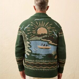 Faherty camp cardigan
